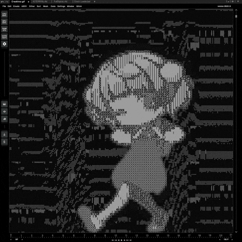 Dance girl shrine animation